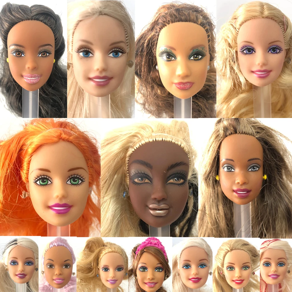 NK 1 Pcs Barbies Doll Head For 1/6 FR Limited Edition Collection Brown Hair Best DIY Gift Girls Accessories JJ |