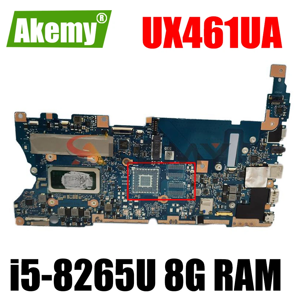 Материнская плата Akemy UX461UA W/ i5-8265U 8G RAM для ноутбука Asus UX461UN UX461UA UX461U UX461 материнская плата
Материнская плата Akemy UX461UA W/ i5-8265U 8G RAM для ноутбука Asus UX461UN UX461UA UX461U UX461 материнская плата