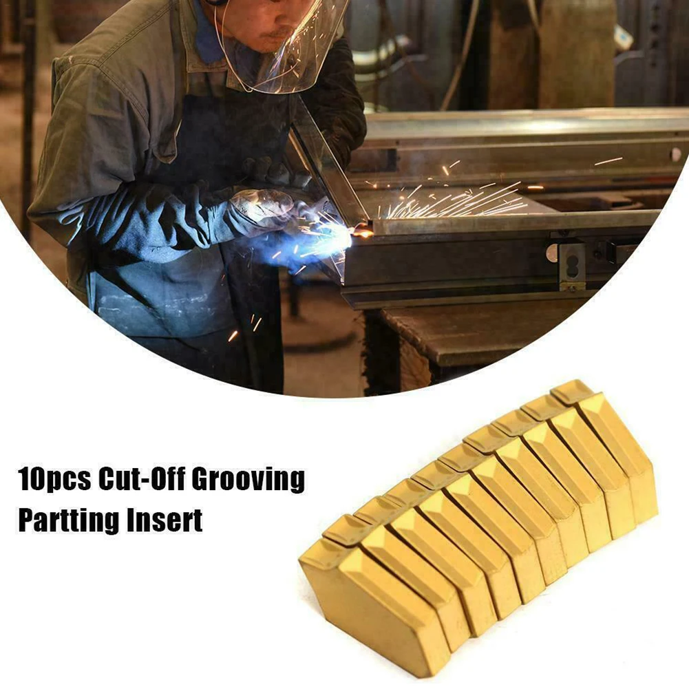 10pcs Carbide Insert Gold ZQMX3N11-1E (SP300) 3mm Width Large Trimming For Cast Iron Wear Resistance Anti-deformation CNC Tool
10pcs Carbide Insert Gold ZQMX3N11-1E (SP300) 3mm Width Large Trimming For Cast Iron Wear Resistance Anti-deformation CNC Tool
