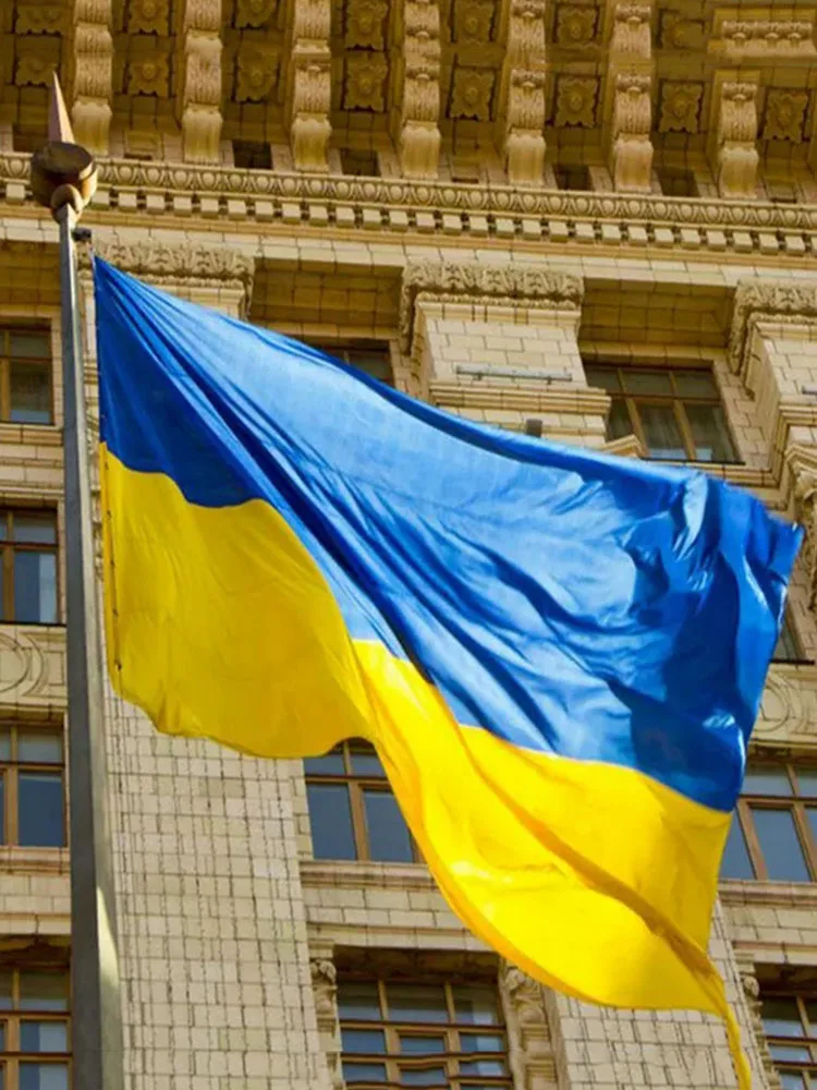 90X150 см Новая Φ подвесная полиэфирная синяя желтая 3ft X 5ft мкА UKR оформление