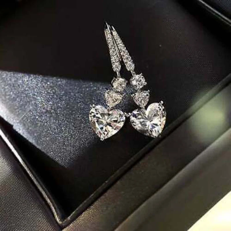 Ne'w Heart Cubic Zirconia Dangle Earrings for Women Simple Stylish Female Love Earrings Delicate Girl Gift Statement Jewelry
Ne'w Heart Cubic Zirconia Dangle Earrings for Women Simple Stylish Female Love Earrings Delicate Girl Gift Statement Jewelry