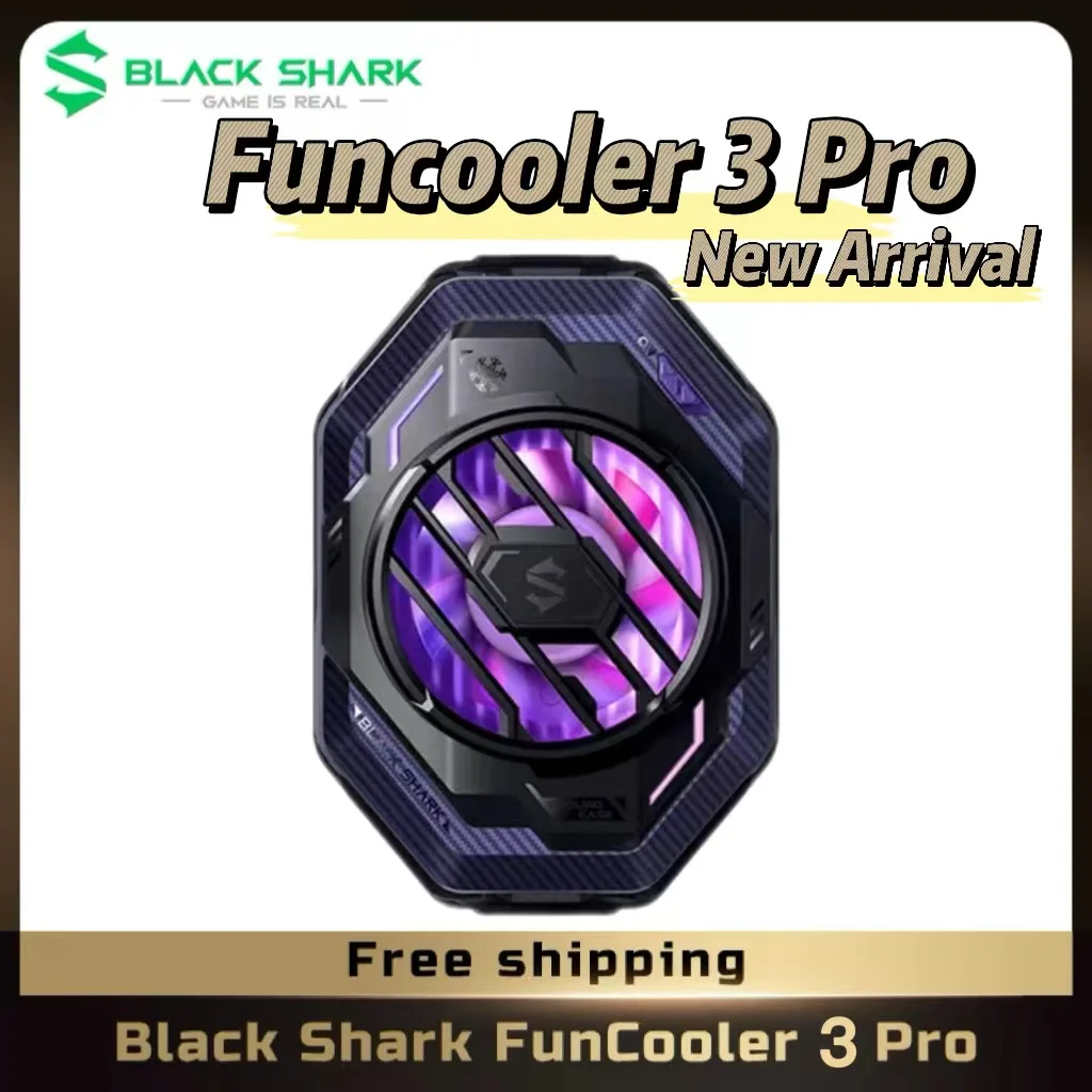 Black Shark FunCooler 3 Pro 2 Pro 5 Pro 4s Phone Cooler Temperature Display RGB for Gaming Phone iPhone/Black Shark 5/Rog/Xiaomi
Black Shark FunCooler 3 Pro 2 Pro 5 Pro 4s Phone Cooler Temperature Display RGB for Gaming Phone iPhone/Black Shark 5/Rog/Xiaomi