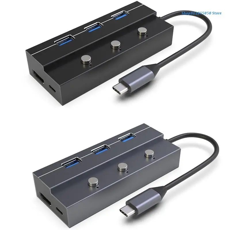 Разветвитель быстрой зарядки 5Гб PD 60 Вт C5AB концентратор USB Type C 5 в 1 USB3.0 HDMI-совместимый
Разветвитель быстрой зарядки 5Гб PD 60 Вт C5AB концентратор USB Type C 5 в 1 USB3.0 HDMI-совместимый