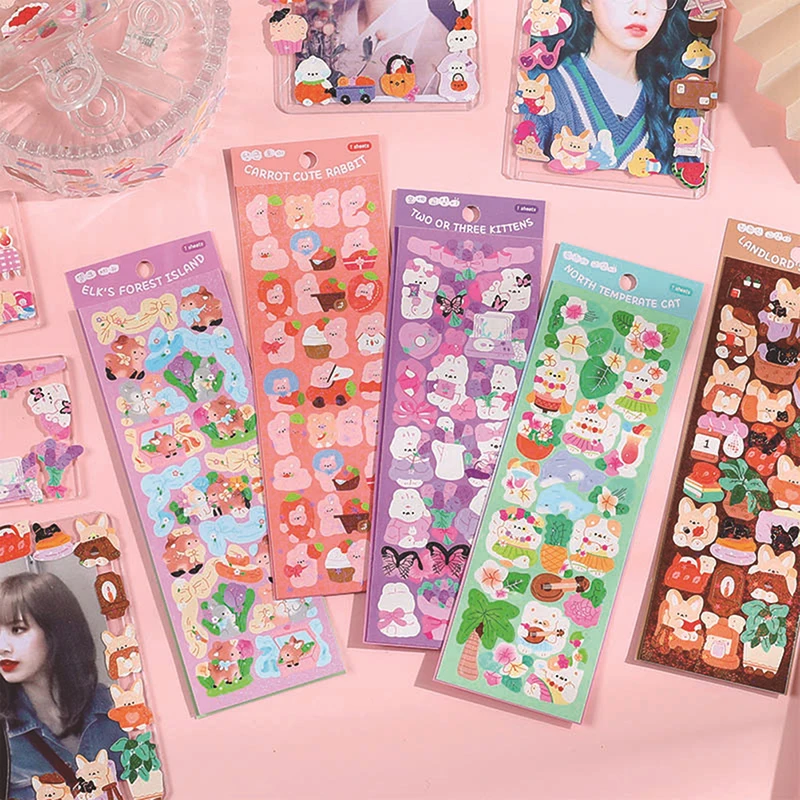 1 Sheet Shining Kawaii Cat Stickers for Photo Cards DIY Crafts Scrapbooking Planners Material Supplies
1 Sheet Shining Kawaii Cat Stickers for Photo Cards DIY Crafts Scrapbooking Planners Material Supplies