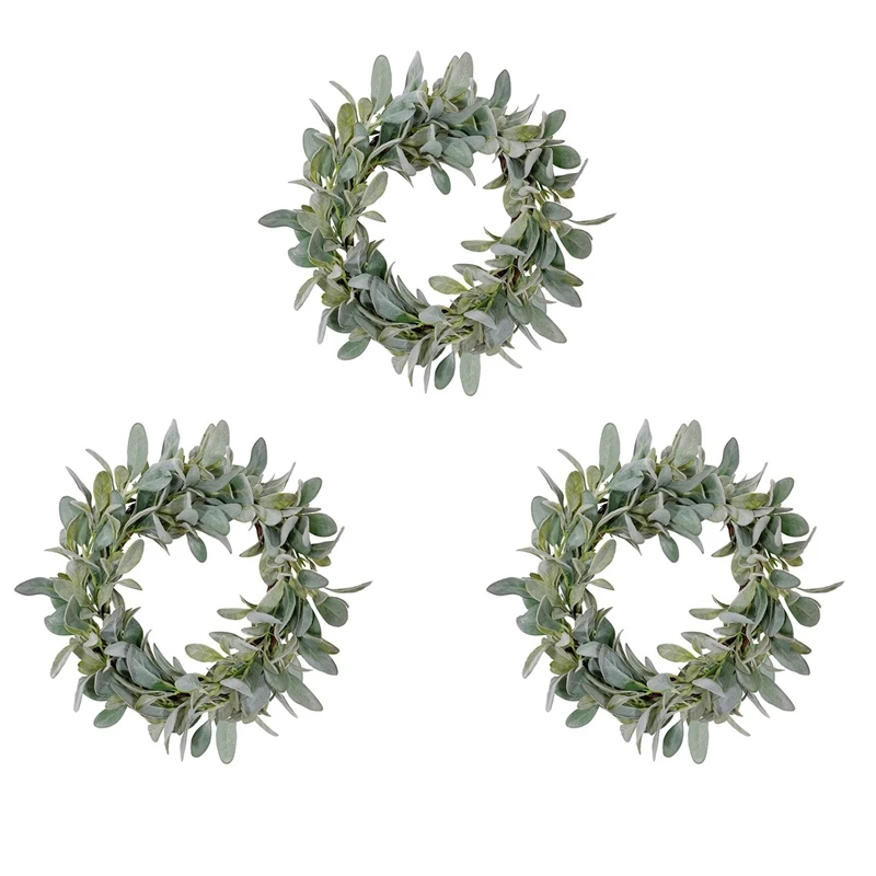 Best 3X Spring Flocked Lambs Ear Wreath,Year Round Everyday Foliage Wreath On Grapevine Base With Greenery Leaves
Best 3X Spring Flocked Lambs Ear Wreath,Year Round Everyday Foliage Wreath On Grapevine Base With Greenery Leaves