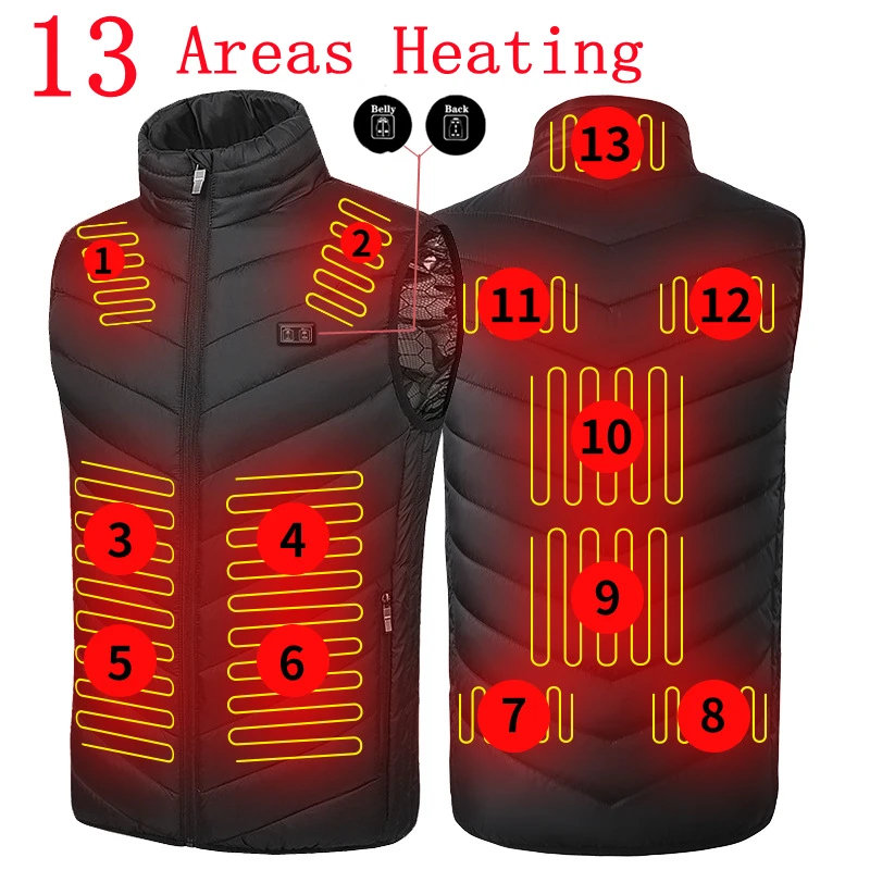 Usb Electric Vest Sleeveless Jacket With Heating Body Warmer Heated Vest Outdoor Thermal Jacket Chaleco Heating Vest S-6XL
Usb Electric Vest Sleeveless Jacket With Heating Body Warmer Heated Vest Outdoor Thermal Jacket Chaleco Heating Vest S-6XL