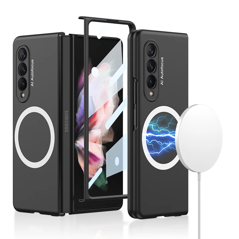 Magnetic Wireless Charging For Magsafe Case For Samsung Galaxy Z Fold 3 Fold3 Full Protective Case Screen Protection Film fold 3
Magnetic Wireless Charging For Magsafe Case For Samsung Galaxy Z Fold 3 Fold3 Full Protective Case Screen Protection Film fold 3