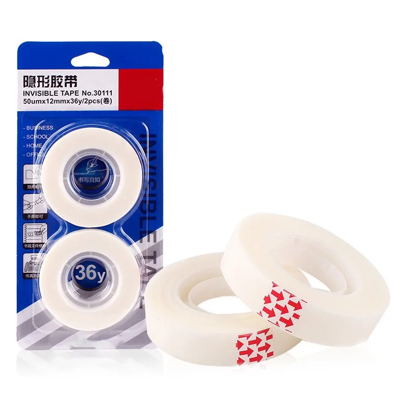 2 Rolls Invisible Tape Refill for Dispenser 30111 Seamless transparent writing tape 12mmX36y
2 Rolls Invisible Tape Refill for Dispenser 30111 Seamless transparent writing tape 12mmX36y