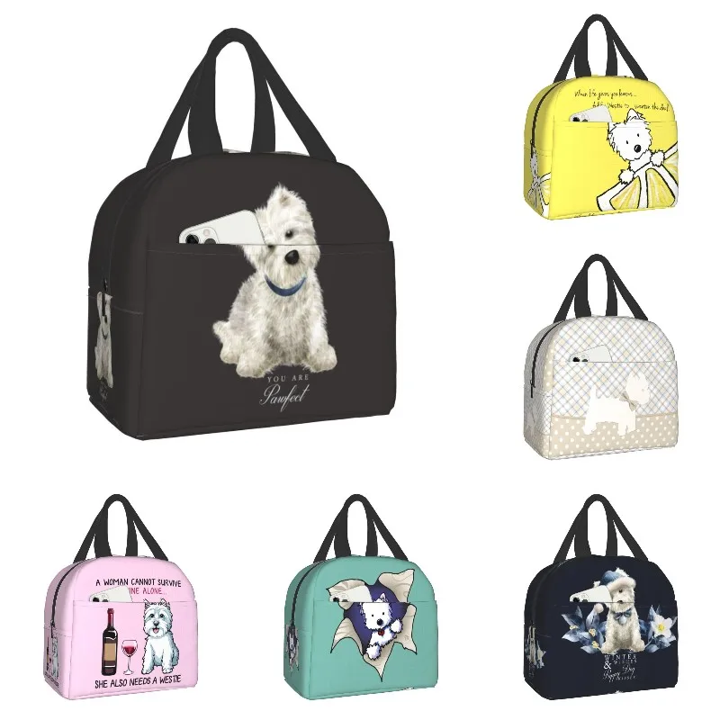 West Highland White Terrier Dog Portable Lunch Box for Women Kids School Thermal Cooler Warm Food Insulated Lunch Bag
West Highland White Terrier Dog Portable Lunch Box for Women Kids School Thermal Cooler Warm Food Insulated Lunch Bag