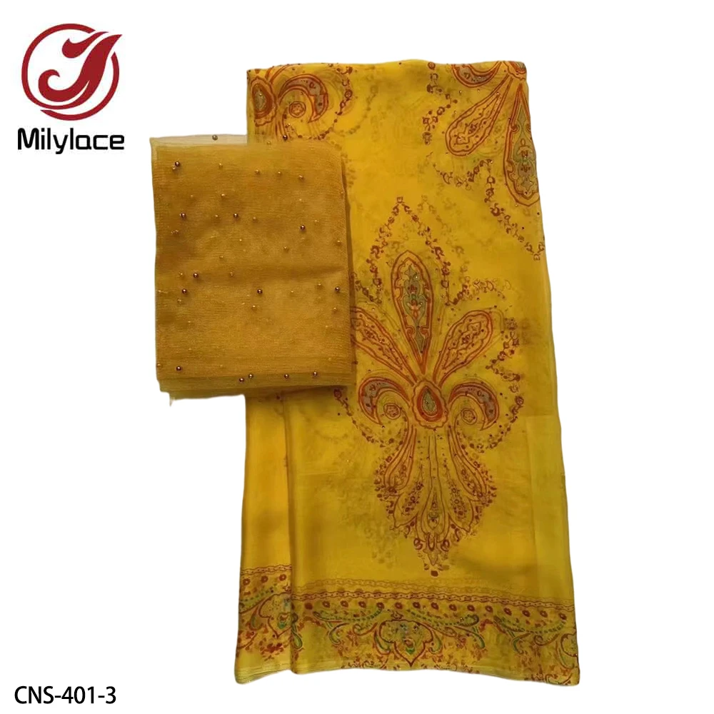 Fashion Silk Chiffon Lace Fabric Popular Design High Quality Beautiful Lace for Wedding Dress Lace Fabric Dress Fabric CNS-401
Fashion Silk Chiffon Lace Fabric Popular Design High Quality Beautiful Lace for Wedding Dress Lace Fabric Dress Fabric CNS-401