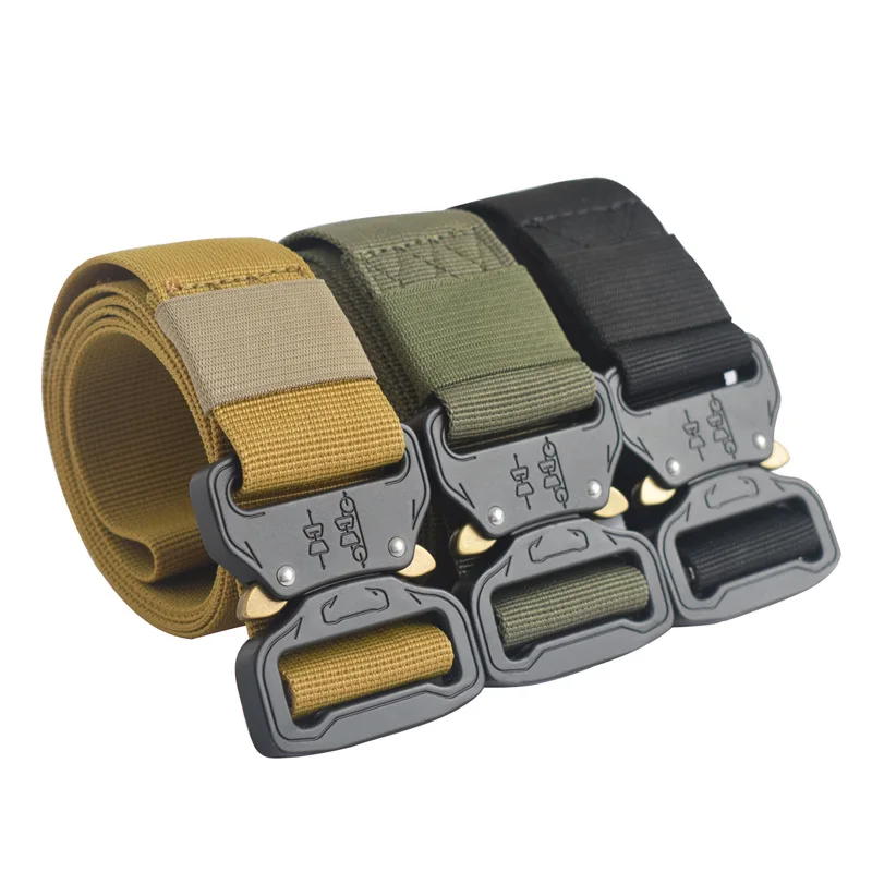 Army Canvas Belt Men Tactical Designer Belts for Jeans Pants Elastic Nylon 3.8 CM Wide Belt Black Metal Buckle Waist Belt
Army Canvas Belt Men Tactical Designer Belts for Jeans Pants Elastic Nylon 3.8 CM Wide Belt Black Metal Buckle Waist Belt