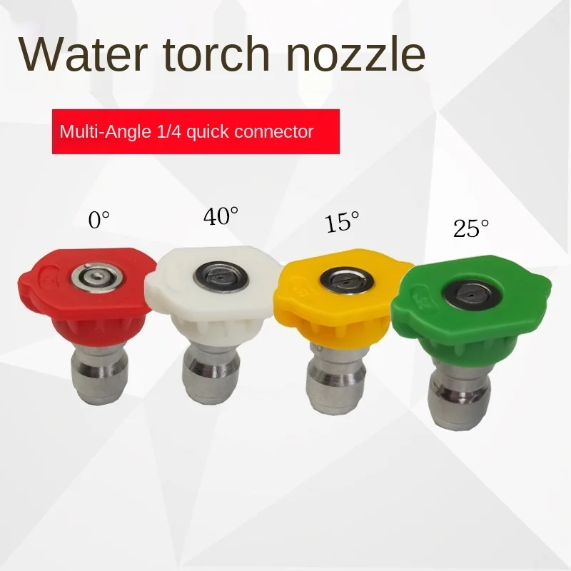 Stainless steel 1 / 4 high pressure car washer nozzle / car wash quick connect water gun head / fan-shaped duck beak head
Stainless steel 1 / 4 high pressure car washer nozzle / car wash quick connect water gun head / fan-shaped duck beak head