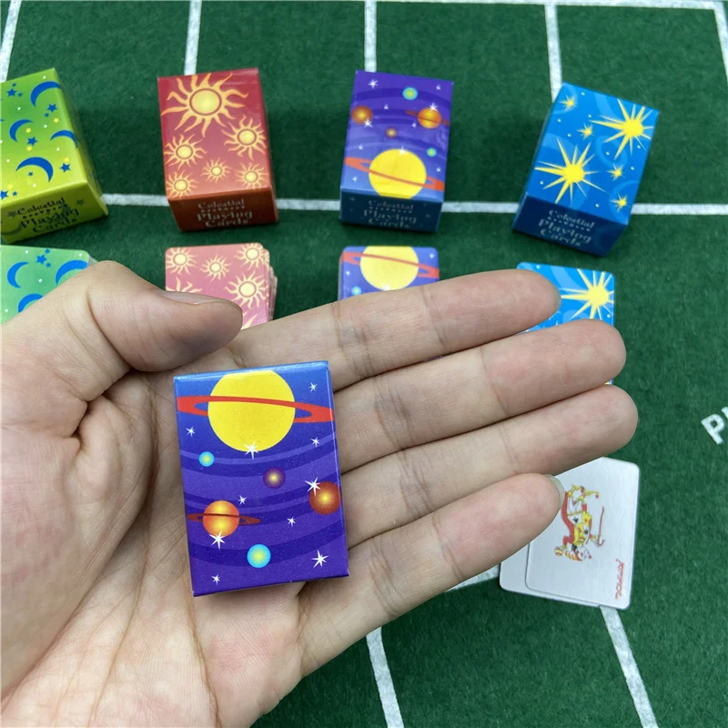 

Playing Cards Mini 40X28mm Cute MINI Miniature Games Poker Paper Miniature For Dolls Accessory Home Decoration High Quality