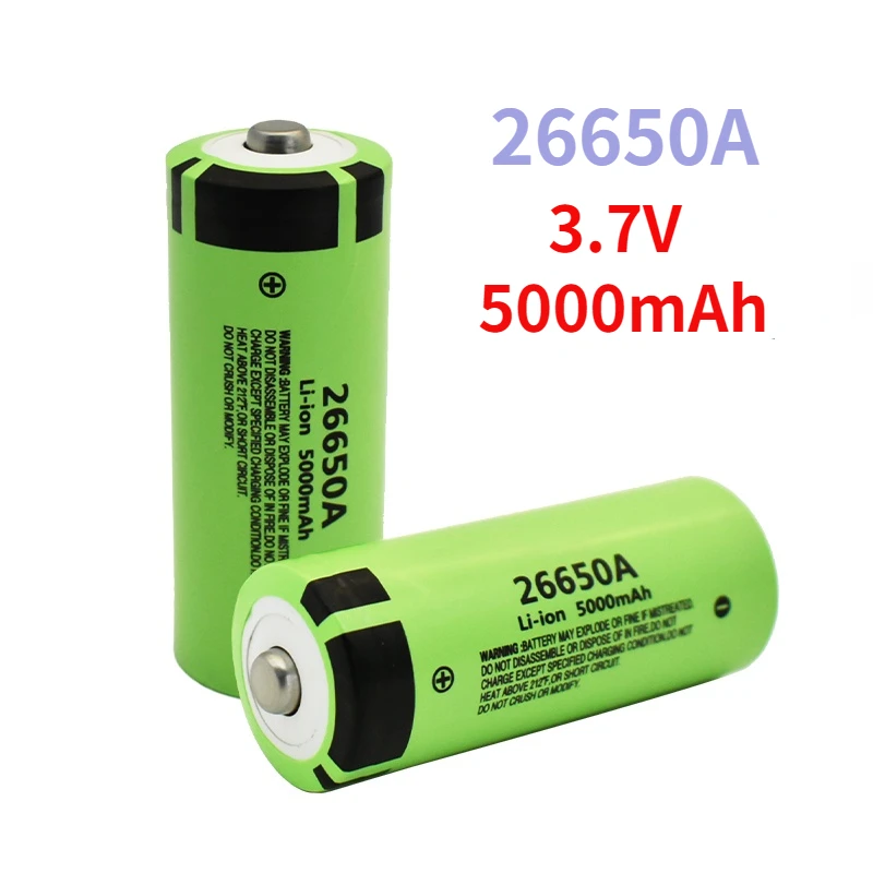 100% Original 26650 3.7V 5000mAh 50A Power Lithium Ion Battery 26650A, Geeignet Für LED Taschenlampe
100% Original 26650 3.7V 5000mAh 50A Power Lithium Ion Battery 26650A, Geeignet Für LED Taschenlampe