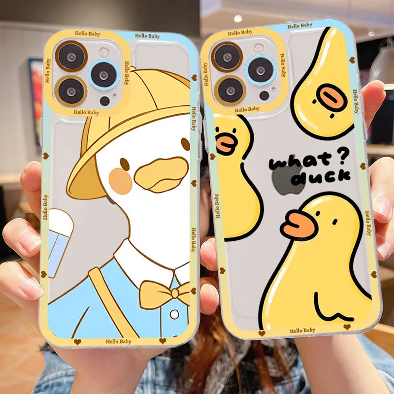 Cute Duck Cartoon Phone Case For IPhone 13 14 Pro Max XS XR 12 11 Pro 13 Mini 6 7 8 Plus Soft Clear Back Cover
Cute Duck Cartoon Phone Case For IPhone 13 14 Pro Max XS XR 12 11 Pro 13 Mini 6 7 8 Plus Soft Clear Back Cover