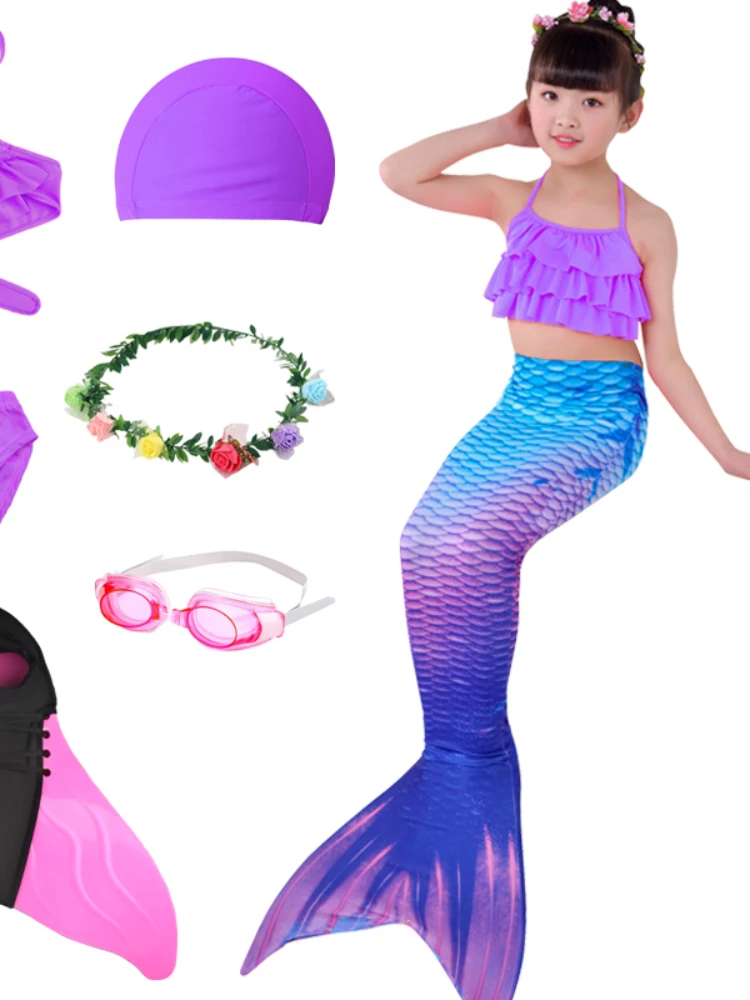 Holiday Summer NEW Arrival Purple Mermaid Tail Swimsuit With Fin For Kids Girls Party Dress Costume Bathing Suits
Holiday Summer NEW Arrival Purple Mermaid Tail Swimsuit With Fin For Kids Girls Party Dress Costume Bathing Suits