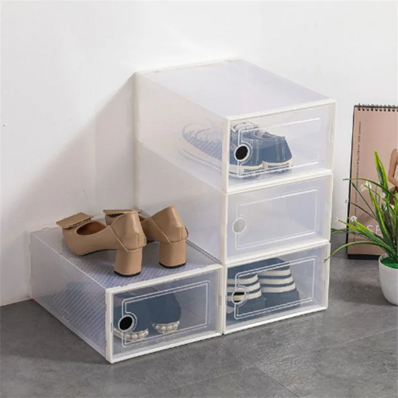 3 Packs Transparent Drawer-Type Plastic Men's And Women's Shoes Box Foldable Home Dormitory Dust-Proof Storage Organizer
3 Packs Transparent Drawer-Type Plastic Men's And Women's Shoes Box Foldable Home Dormitory Dust-Proof Storage Organizer