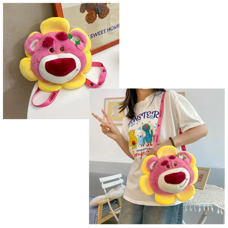 Disney Cartoon Anime Figure Lotso Bear Stuffed Animals Plush Toy Shoulder Bags Kawaii Cute Plushie Doll Messenger Bag Girl Gifts
Disney Cartoon Anime Figure Lotso Bear Stuffed Animals Plush Toy Shoulder Bags Kawaii Cute Plushie Doll Messenger Bag Girl Gifts