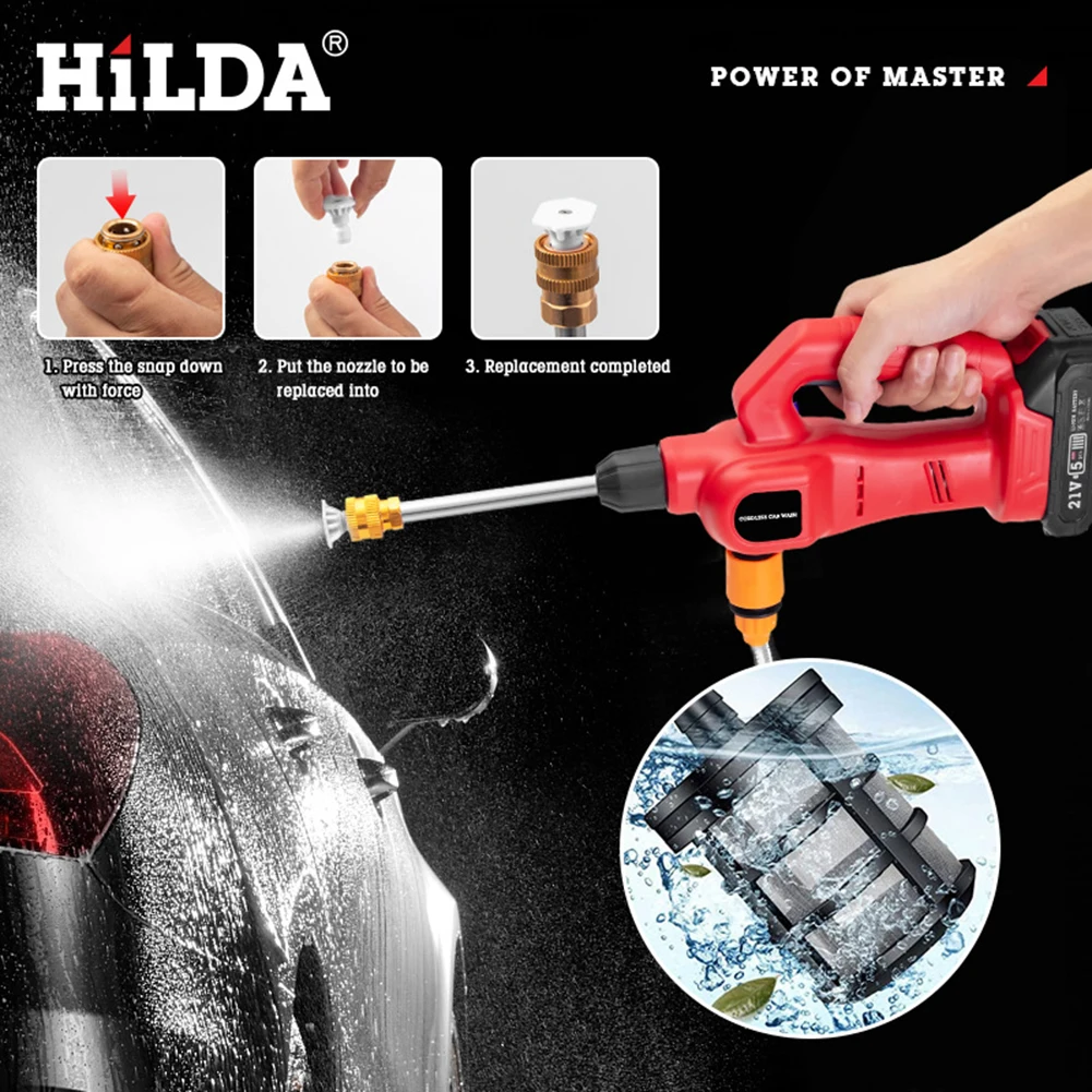 100W 25Bar Wireless High Pressure Car Wash Washer Gun 1500mAh Foam Generator Water Gun Spray Cleaner Car Washing Machine
100W 25Bar Wireless High Pressure Car Wash Washer Gun 1500mAh Foam Generator Water Gun Spray Cleaner Car Washing Machine