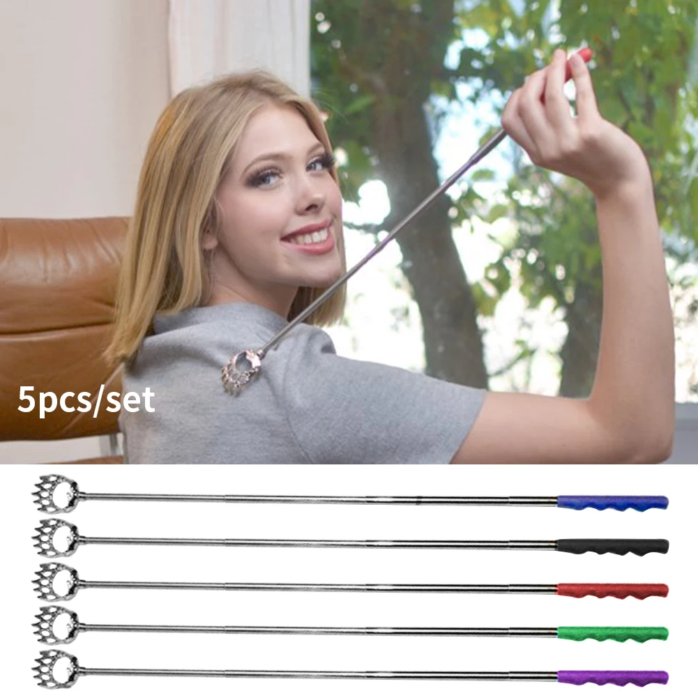 5pcs Stick Massage Telescopic Back Scratcher Home Travel Adults Gift Stainless Steel Portable Bear Claw Extendable Health Care
5pcs Stick Massage Telescopic Back Scratcher Home Travel Adults Gift Stainless Steel Portable Bear Claw Extendable Health Care