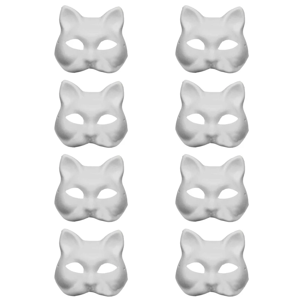 Mach White Party Mask Cat Face Paintable Animal Masquerade Supplies DIY Unpainted
Mach White Party Mask Cat Face Paintable Animal Masquerade Supplies DIY Unpainted
