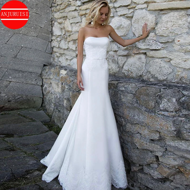 Soft Satin Mermaid Wedding Dresses For Women 2023 Bride Gown Elegant Lace Appliques Vestido De Novia Suknia Ślubna Robe Mariage
Soft Satin Mermaid Wedding Dresses For Women 2023 Bride Gown Elegant Lace Appliques Vestido De Novia Suknia Ślubna Robe Mariage