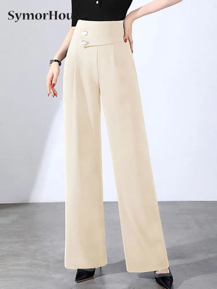 Spring Summer Elegant Wide Leg Pants Women High Waist Black Loose Straight Trousers Office Lady Casual Pants Pantalones Autumn
Spring Summer Elegant Wide Leg Pants Women High Waist Black Loose Straight Trousers Office Lady Casual Pants Pantalones Autumn