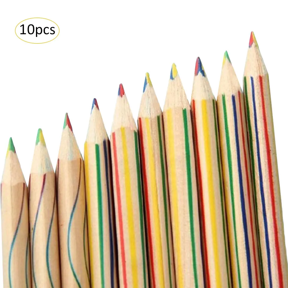 10PCS Rainbow Color Pencil Four-Color Lead Wooden Colored Pencil Multicolor Students DIY Graffiti Pencil
10PCS Rainbow Color Pencil Four-Color Lead Wooden Colored Pencil Multicolor Students DIY Graffiti Pencil