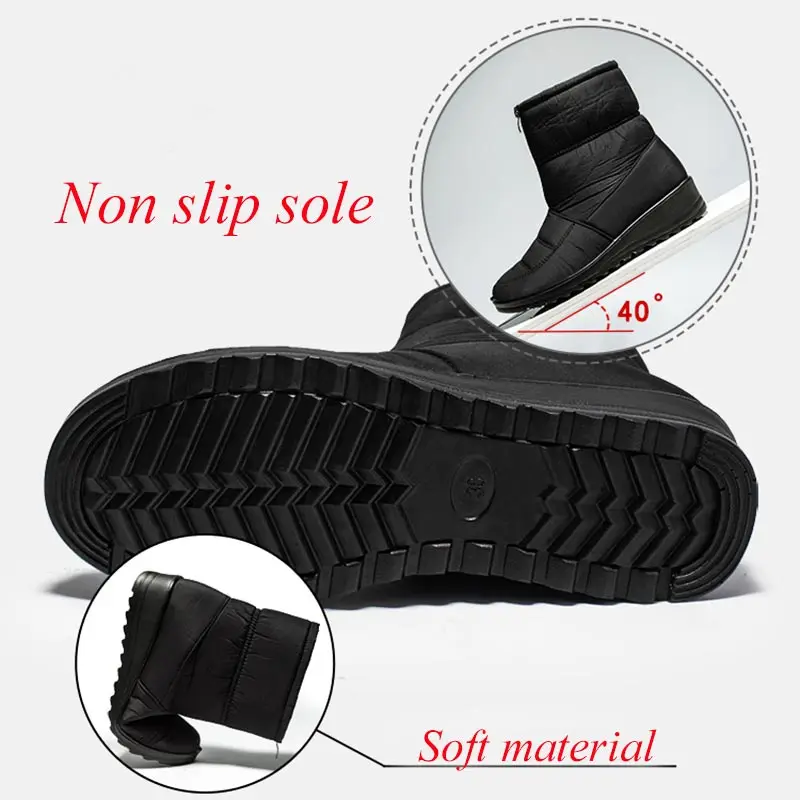 Waterproof Snow Boots for Women 2021 Winter Warm Plush Ankle Booties Front Zipper Non Slip Cotton Padded Shoes Woman Size 44 run
Waterproof Snow Boots for Women 2021 Winter Warm Plush Ankle Booties Front Zipper Non Slip Cotton Padded Shoes Woman Size 44 run