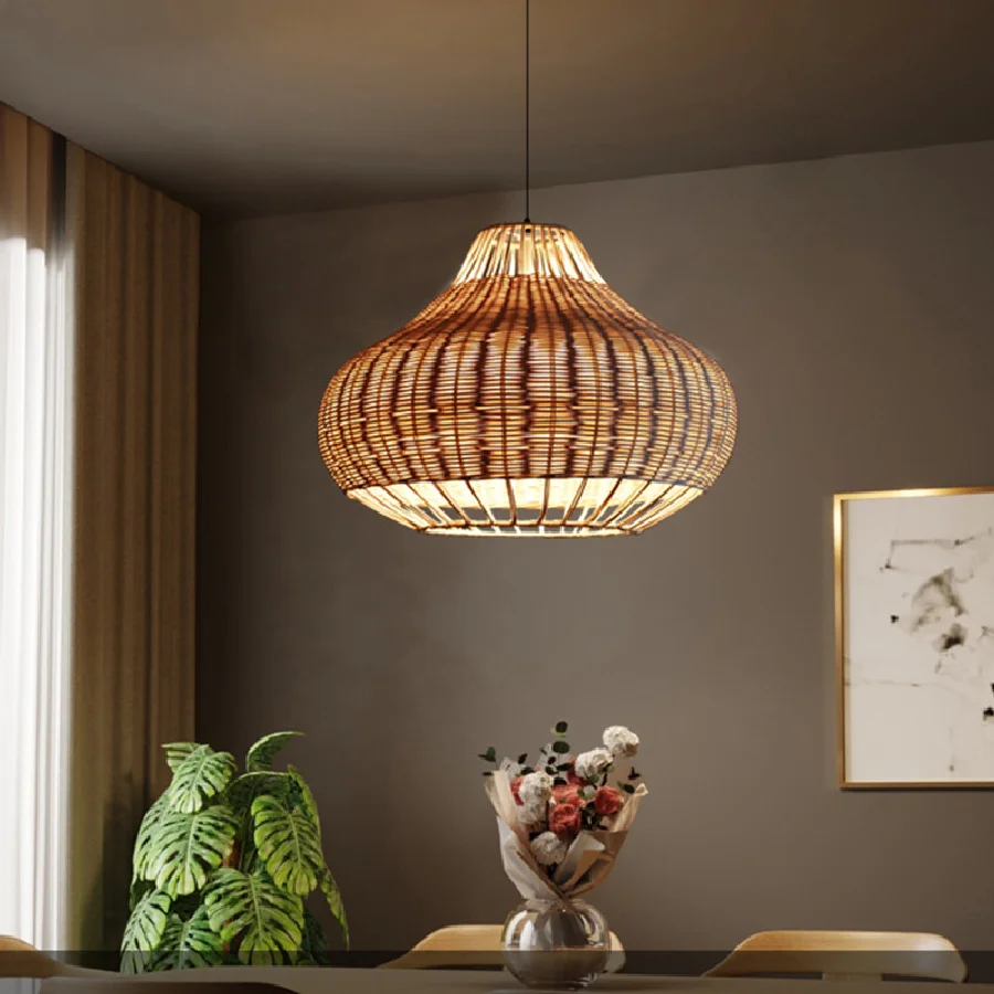 Retro Rattan Lamp Handmade Pendant Lights Chinese Style Loft Hanglamp Kitchen Light Fixture Dining Room Suspension E27 Luminaire
Retro Rattan Lamp Handmade Pendant Lights Chinese Style Loft Hanglamp Kitchen Light Fixture Dining Room Suspension E27 Luminaire