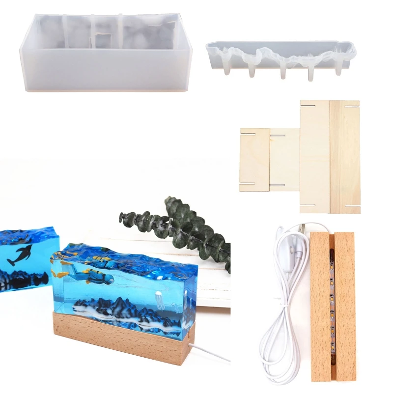 1 Pc Handmade Crystal Ornaments UV Crystal Epoxy Mold Mountain Sea Wave Resin Silicone Mould DIY Crafts Home Decorations Mold
1 Pc Handmade Crystal Ornaments UV Crystal Epoxy Mold Mountain Sea Wave Resin Silicone Mould DIY Crafts Home Decorations Mold