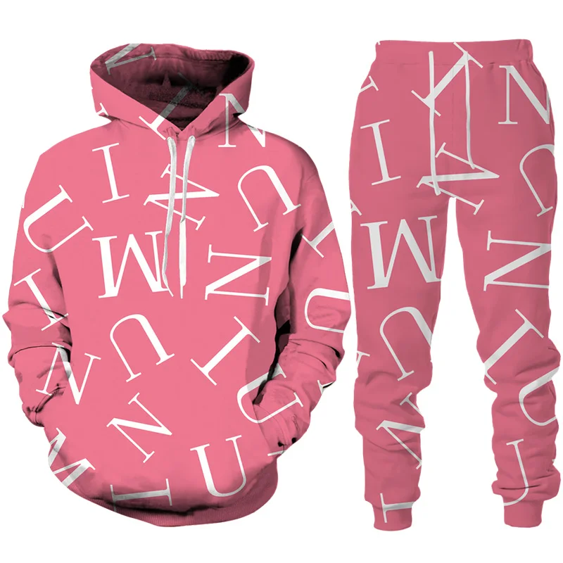 Толстовка с капюшоном и штаны для мужчин и женщин, Модный повседневный спортивный костюм с надписью, костюм для бега, спортивная одежда для пар, весна-осень
Толстовка с капюшоном и штаны для мужчин и женщин, Модный повседневный спортивный костюм с надписью, костюм для бега, спортивная одежда для пар, весна-осень