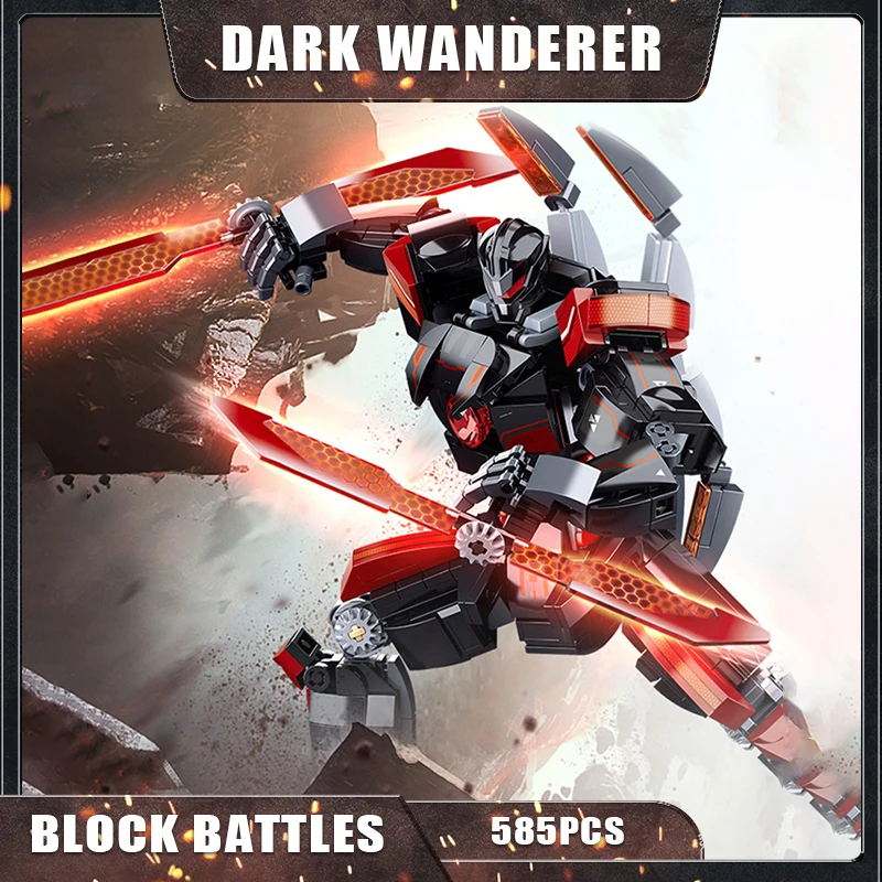 585PCS Mecha Warrior Robot Building Blocks Dark Wanderer Action Figure Model Sets MOC Technic Bricks Toys Ninjago for Boys Gift
585PCS Mecha Warrior Robot Building Blocks Dark Wanderer Action Figure Model Sets MOC Technic Bricks Toys Ninjago for Boys Gift
