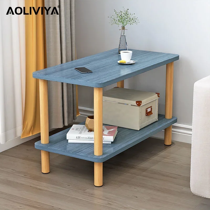 

Простой боковой журнальный столик SH AOLIVIYA для маленькой квартиры, простой в гостиной, маленький квадратный стол, домашний прикроватный столик для спальни