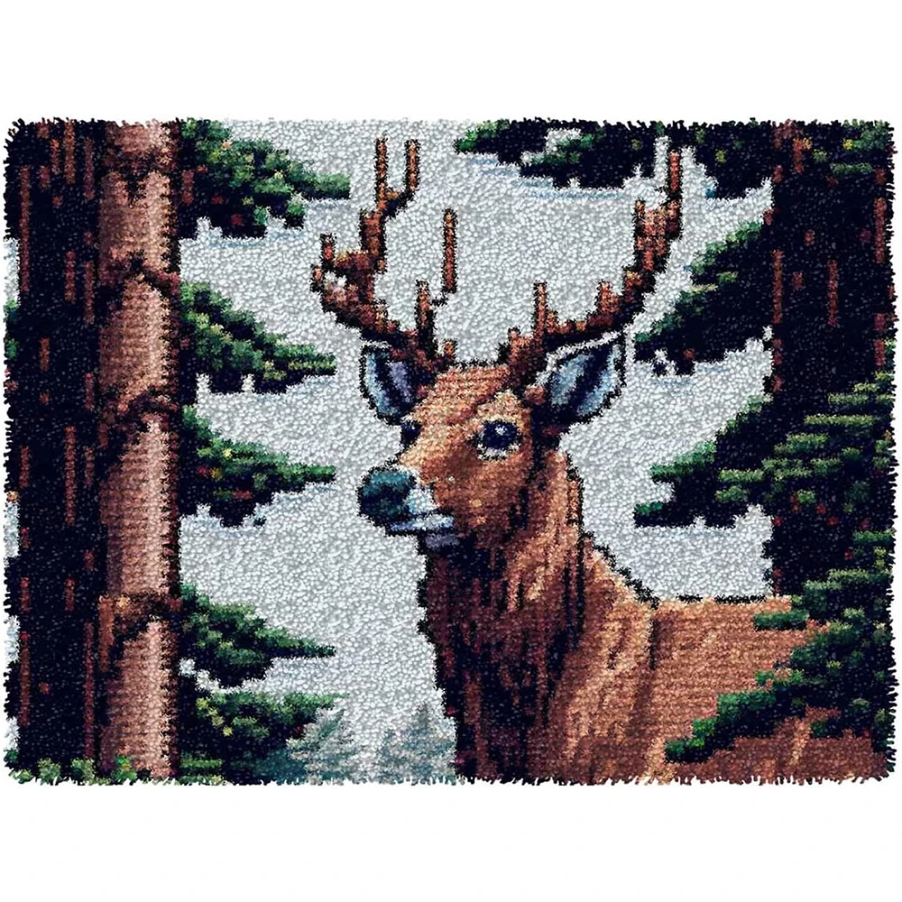 Latch Hook Kits DIY Crochet Yarn Kits Carpet Embroidery Hook Rug Kit Needlework Sets Cushion for Kids or Adults Home Decor 
Latch Hook Kits DIY Crochet Yarn Kits Carpet Embroidery Hook Rug Kit Needlework Sets Cushion for Kids or Adults Home Decor