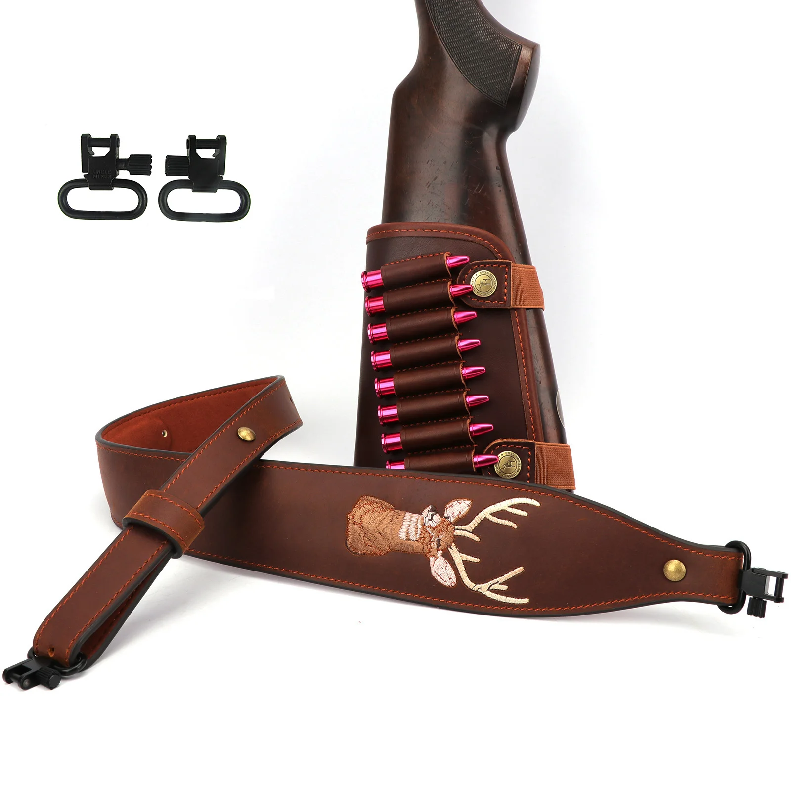 Tourbon Hunting Accessories Rifle Cheek Rest Riser Pad Gun Buttstock Leather Rifle Sling Gun Shoulder Strsp Leather with Swivels
Tourbon Hunting Accessories Rifle Cheek Rest Riser Pad Gun Buttstock Leather Rifle Sling Gun Shoulder Strsp Leather with Swivels