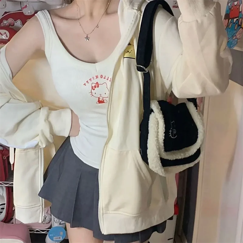 Kawaii Sanrioed Pochacco Sling Tops Cute Hello Kitty Underwear Sexy T Shirt Tshirt Vest Summer Cool Soft Clothes Girl Gifts
Kawaii Sanrioed Pochacco Sling Tops Cute Hello Kitty Underwear Sexy T Shirt Tshirt Vest Summer Cool Soft Clothes Girl Gifts