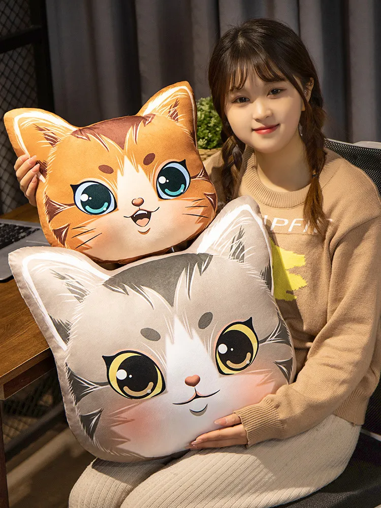 2 Sizes Simulation Plush Cat Dog Head Plush Pillow Soft Stuffed Lifelike Animal Cushion Sofa Decor Cartoon Toy for Children Gift
2 Sizes Simulation Plush Cat Dog Head Plush Pillow Soft Stuffed Lifelike Animal Cushion Sofa Decor Cartoon Toy for Children Gift
