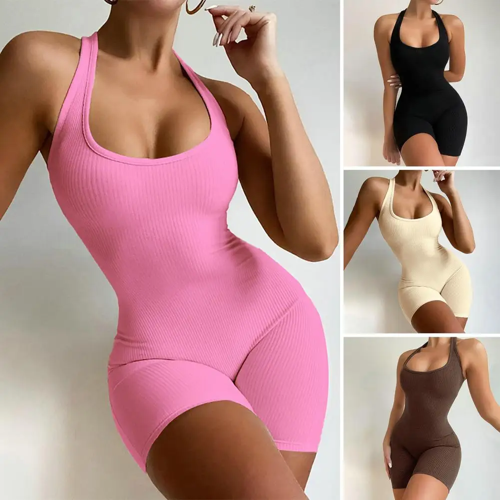 Sport Jumpsuit U-Neck Sleeveless Women Jumpsuit Ribbed Yoga Jumpsuit High Elastic Bodycon Jumpsuit Activity Streetwear
Sport Jumpsuit U-Neck Sleeveless Women Jumpsuit Ribbed Yoga Jumpsuit High Elastic Bodycon Jumpsuit Activity Streetwear