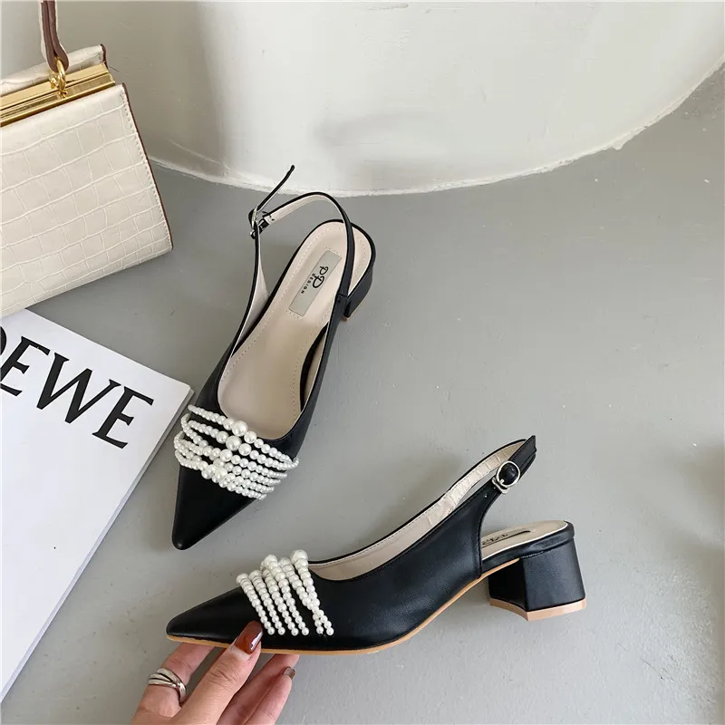 Female Sandal Med Block Heels 2022 Women's Buckle Spring Shoes Girls Medium Chunky New Pearl Beige Strap Comfort Pointed Summer
Female Sandal Med Block Heels 2022 Women's Buckle Spring Shoes Girls Medium Chunky New Pearl Beige Strap Comfort Pointed Summer