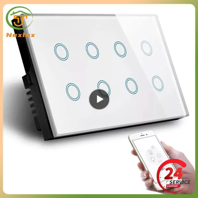 Easy To Install And Use Intelligent Switch Fashion Design Application Control Energy Saving Stable Wifi Connection Smart Home
Easy To Install And Use Intelligent Switch Fashion Design Application Control Energy Saving Stable Wifi Connection Smart Home