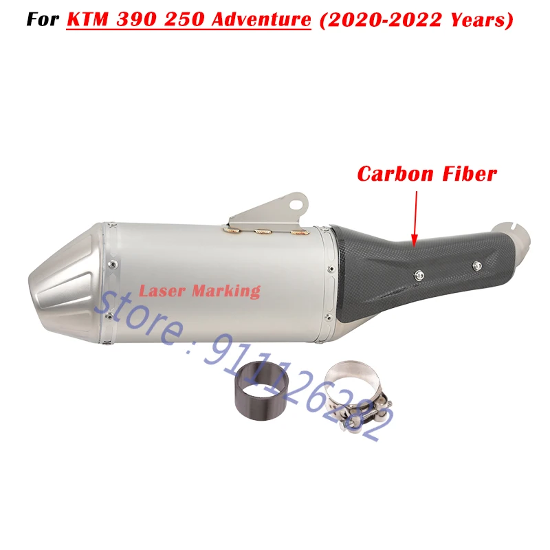 Надевается для KTM 390 250 Adventure 2020 2021 2022 2023, модифицированный глушитель выхлопной системы мотоцикла со средней трубой, теплозащитный экран 
Надевается для KTM 390 250 Adventure 2020 2021 2022 2023, модифицированный глушитель выхлопной системы мотоцикла со средней трубой, теплозащитный экран