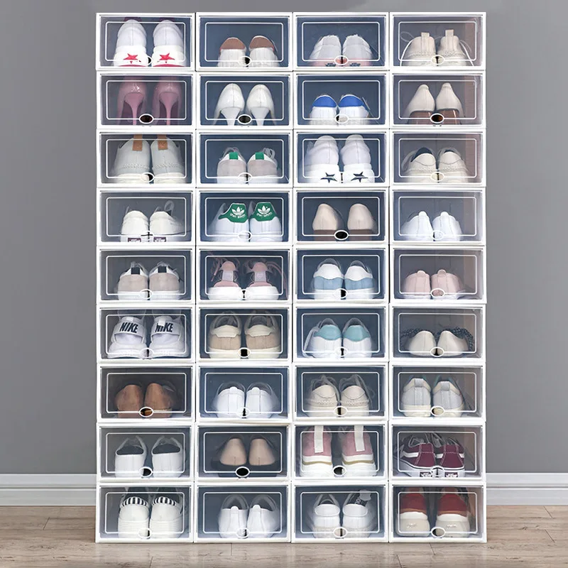 Shoe Organizer Stackable Shoe Storage Boxes Drawer Type Front Opening Shoe Rack Organizer Cabinet Shoes Container Thick Plastic
Shoe Organizer Stackable Shoe Storage Boxes Drawer Type Front Opening Shoe Rack Organizer Cabinet Shoes Container Thick Plastic