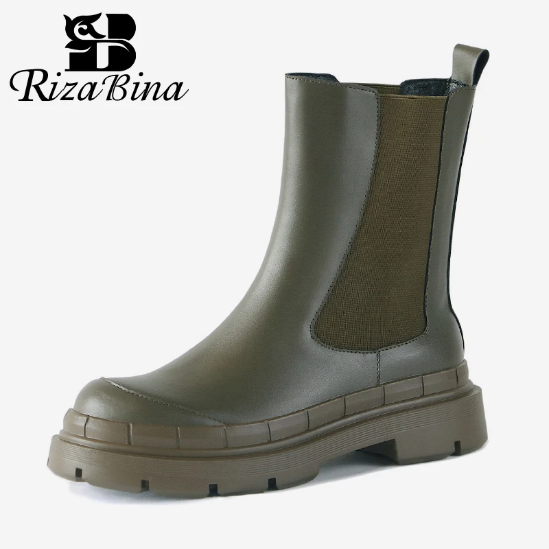 RIZABINA Woman Ankle Boots Real Leather 2023 Winter Warm Heels Shoes For Woman Fashion Platform Office Lady Footwear Size 34-40
RIZABINA Woman Ankle Boots Real Leather 2023 Winter Warm Heels Shoes For Woman Fashion Platform Office Lady Footwear Size 34-40