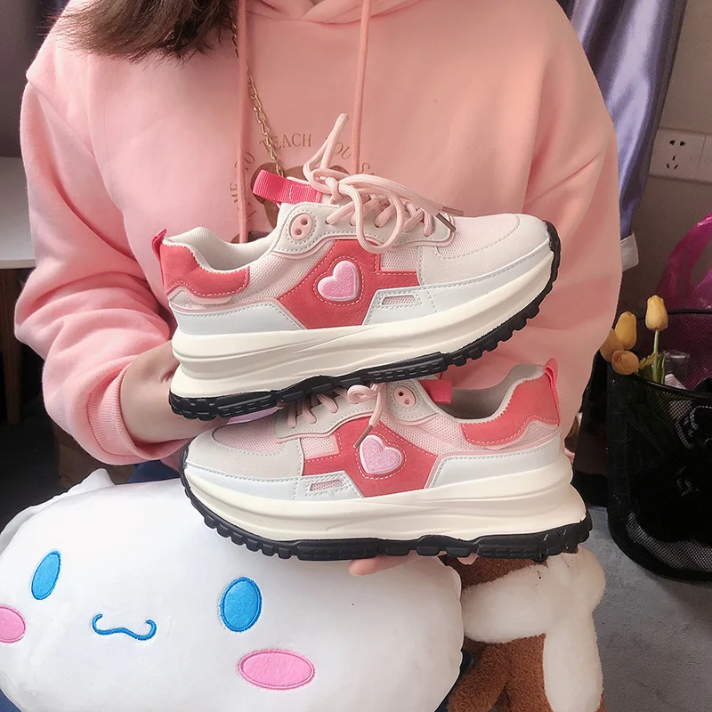 Women's Sports Shoes New Fashion Pink Korean Style Women Shoes Spring 2022 Breathable Girl Sneakers Casual Non-slip
Women's Sports Shoes New Fashion Pink Korean Style Women Shoes Spring 2022 Breathable Girl Sneakers Casual Non-slip