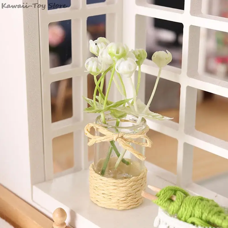 1:12 Dollhouse Miniature Potted Plant Glass Jar Vase White Ball Flower Potted Plant Home Furniture Decor Toy
1:12 Dollhouse Miniature Potted Plant Glass Jar Vase White Ball Flower Potted Plant Home Furniture Decor Toy