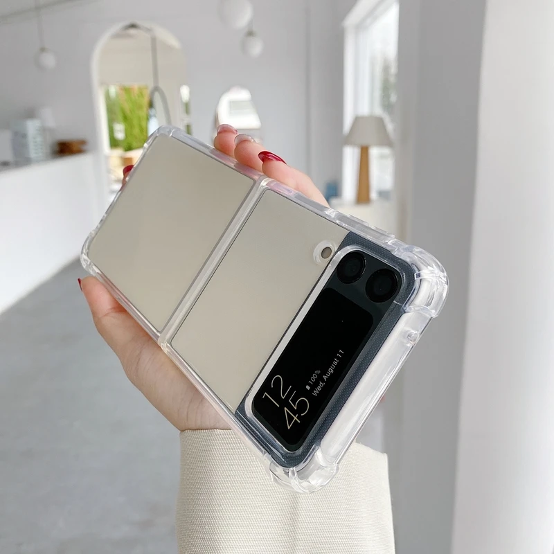 Прозрачный противоударный чехол HD для телефона Samsung Galaxy Z Flip 3, прозрачный чехол-книжка для Galaxy Z
Прозрачный противоударный чехол HD для телефона Samsung Galaxy Z Flip 3, прозрачный чехол-книжка для Galaxy Z