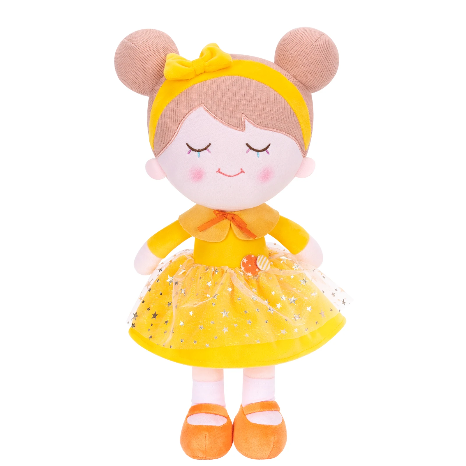 Starpony 15" Plush Baby Doll For Girls Yellow Cute Girl Doll Stuffed Soft Ragdoll For Birthday Gift Plush Toy Machine Washable
Starpony 15" Plush Baby Doll For Girls Yellow Cute Girl Doll Stuffed Soft Ragdoll For Birthday Gift Plush Toy Machine Washable