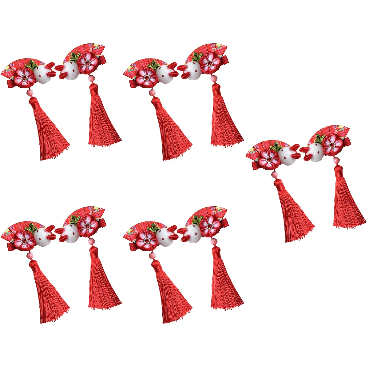 10 Pcs Flower Hair Clip Dangle Tassel Hair Clip Girls Bunny Hair Barrettes Fan Hair Clip
10 Pcs Flower Hair Clip Dangle Tassel Hair Clip Girls Bunny Hair Barrettes Fan Hair Clip
