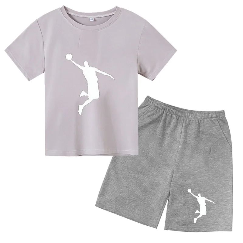 2022 Summer Basketball Team Print Children T-Shirt Suit Short Sleeve Shorts 2 Piece Kids Sportswear Boys Girls Cotton Casual
2022 Summer Basketball Team Print Children T-Shirt Suit Short Sleeve Shorts 2 Piece Kids Sportswear Boys Girls Cotton Casual